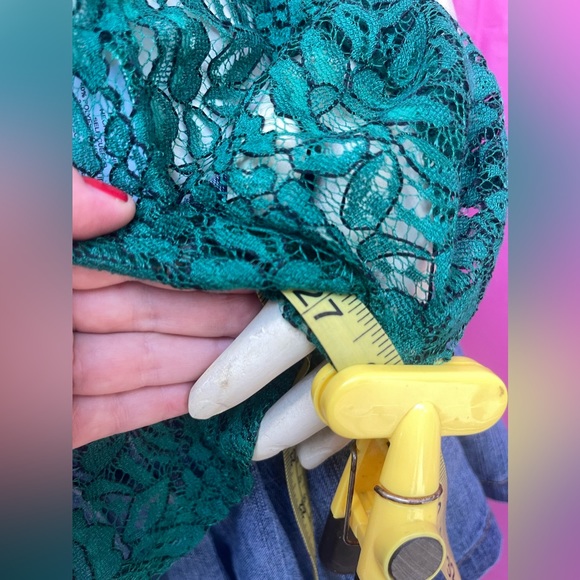 NWT Crochet see true green top with cap sleeves size XL - Picture 10 of 15